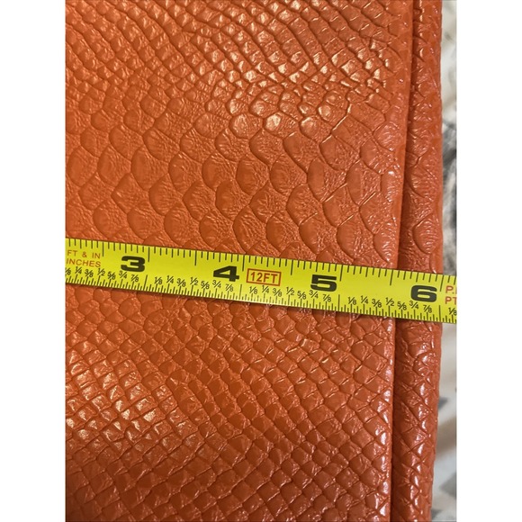 Neiman Marcus Orange Textured Large Tote Zip Pockets Pool Beach Cruise - Picture 8 of 8